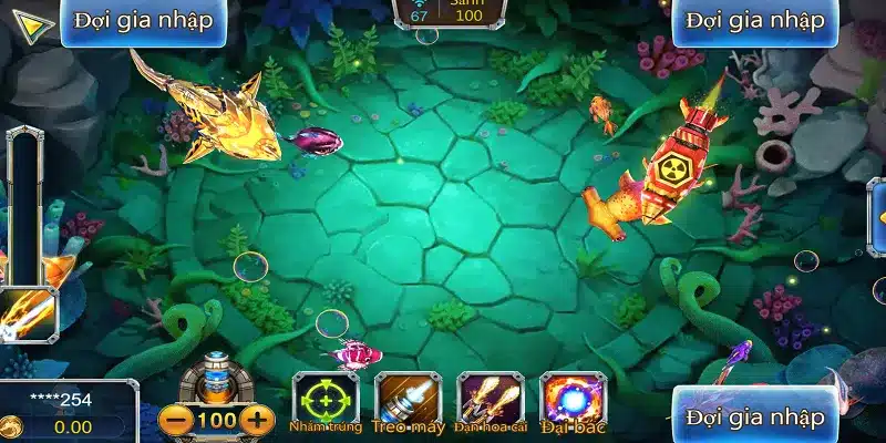 Giao diện game bắn cá F168 hấp dẫn, đồ họa bắt mắt thu hút người chơi