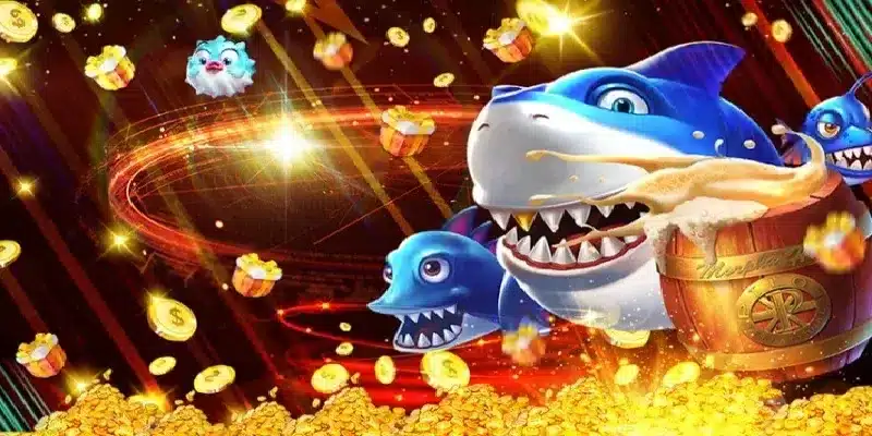 Giao diện game săn cá rồng tại F168 với đồ họa sống động thu hút game thủ
