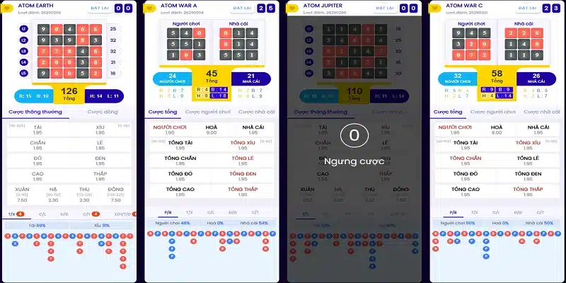 Người chơi sử dụng công cụ thống kê lô rơi trên giao diện nhà cái F168